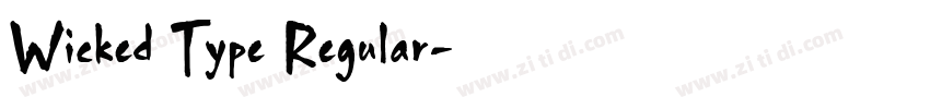 Wicked Type Regular字体转换